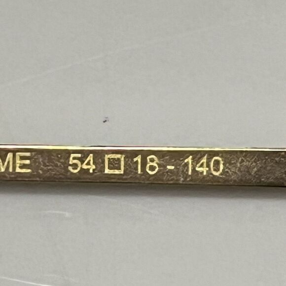 Amelia‎ E. Gaya Sunglasses White Gold Metal Bold Chic Classic Square 54-18-140 - Picture 6 of 6